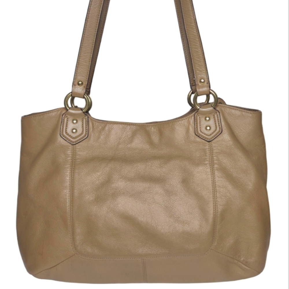Coach F24961 Campbell Belle Carryall Tan Leather Tote Bag Authentic - Picture 4 of 16
